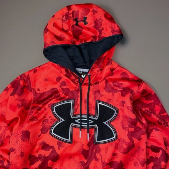 Men’s Under Armour Storm Hoodie Small Pullover Fleece Lined - Picture 2 of 11